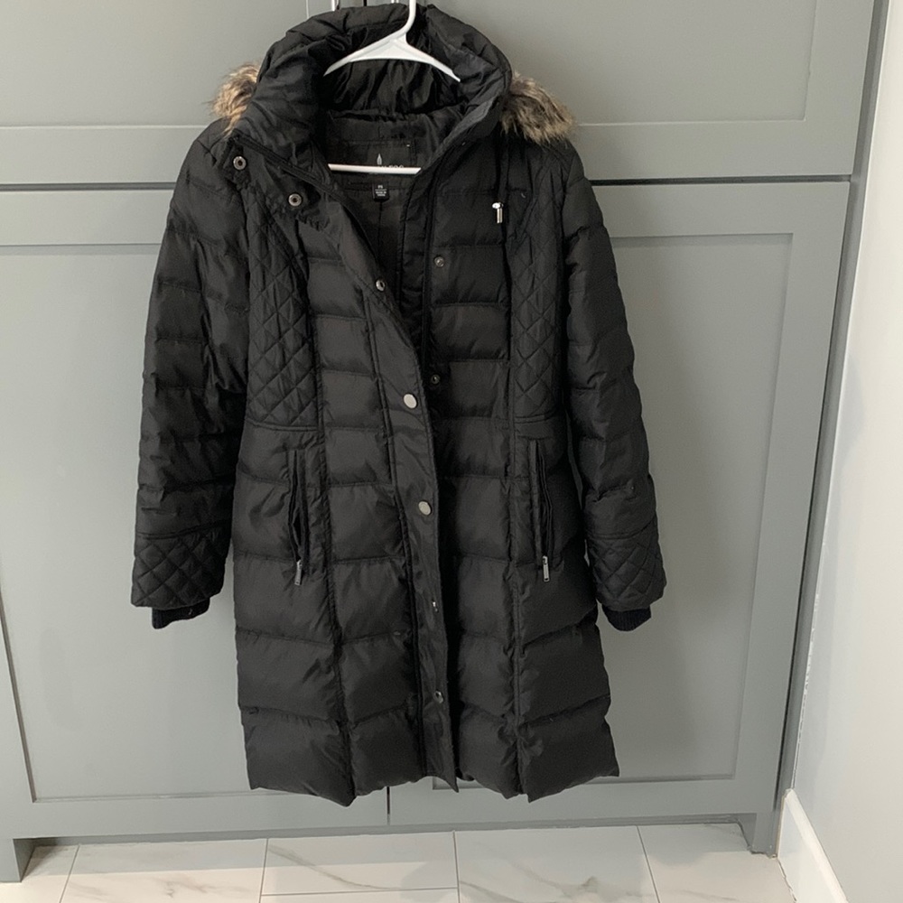 London Fog down coat with detachable hood size S